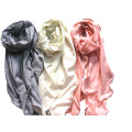 100%Cashmere Rolly Edge Fashion Shawl